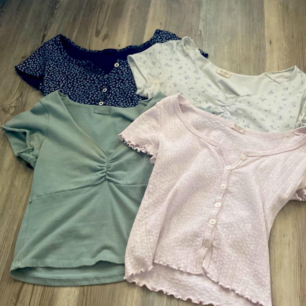 4 John Galt/ Brandy Cropped tees
